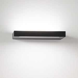 Applique Moderna Floor Alluminio Nero Acrilico Led 18W 3000K