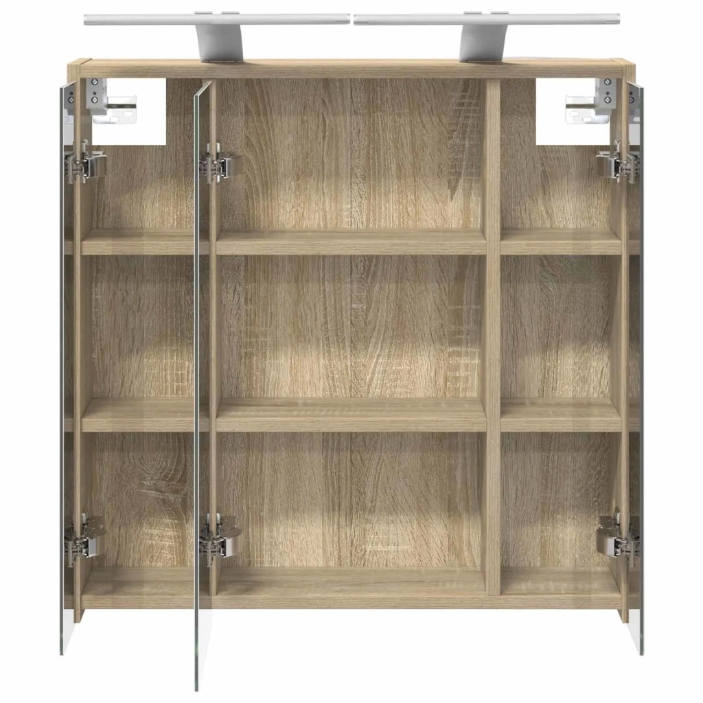 Mobiletto per specchio da bagno Rovere Sonoma