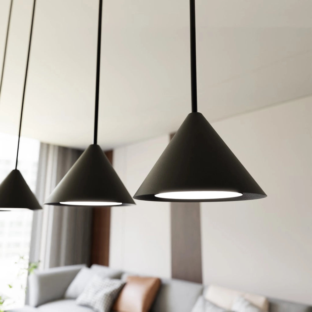 Lampada a sospensione nera ELIT 3 luci GX53 Emibig
