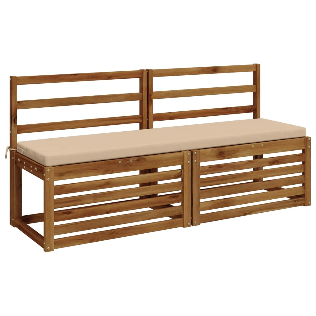Cuscini per Panchina a 2 Pezzi SOEST 2 pz 100% Poliestere Crema 949045