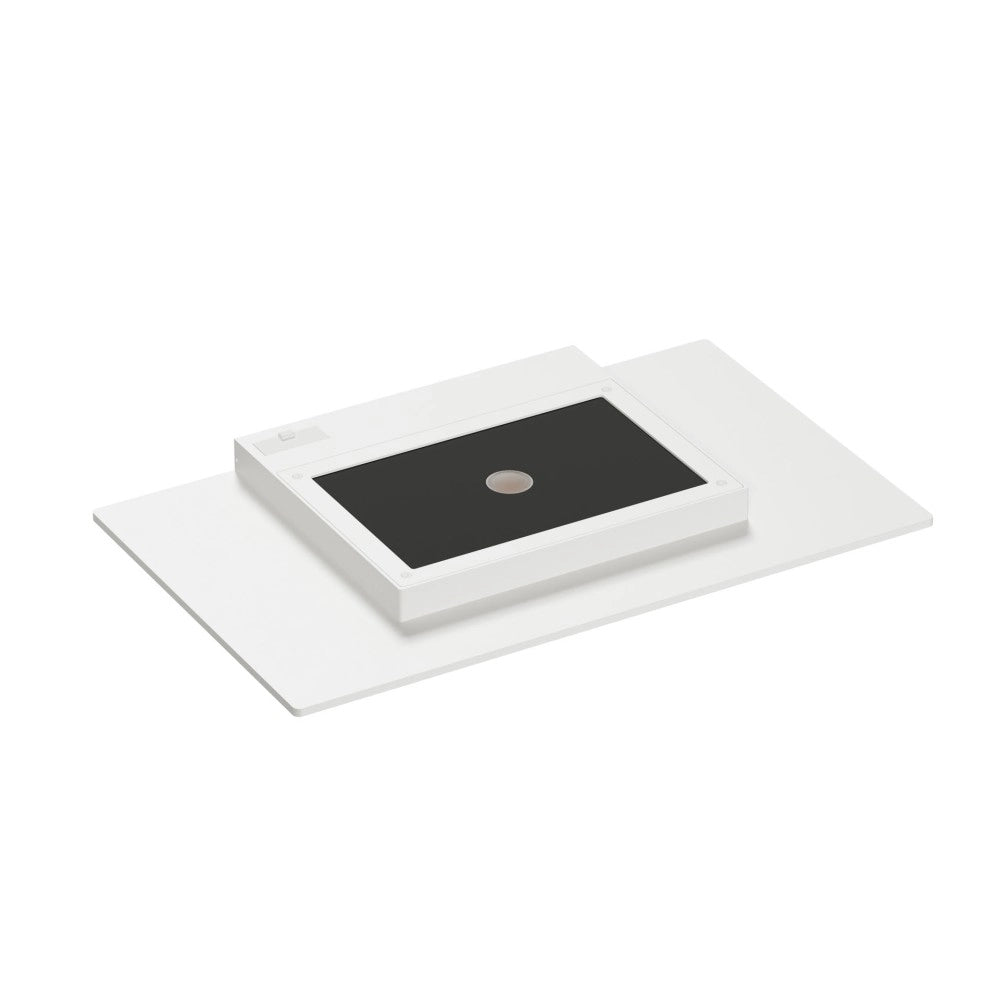 Pla XL Nera - Applique a led da muro 35W CCT Switch 2700K/3200K/4000K in alluminio, Luce murale verso l'alto - Beneito & Faure