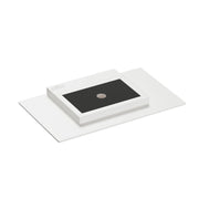 Pla XL Nera - Applique a led da muro 35W CCT Switch 2700K/3200K/4000K in alluminio, Luce murale verso l'alto - Beneito & Faure