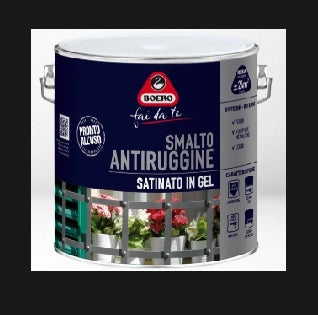 SMALTO ANTIRUGGINE SAT. NERO 0,5LT - BOERO