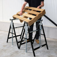 CAVALLETTO PIEGHEVOLE TELESCOPICO H:80-130cm PORTATA 180kg KRT671003 KREATOR COLTI26035