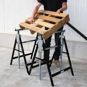 CAVALLETTO PIEGHEVOLE TELESCOPICO H:80-130cm PORTATA 180kg KRT671003 KREATOR COLTI26035