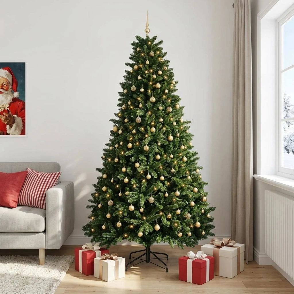 Albero di Natale artificiale verde medio con palline 300 cm 3467342