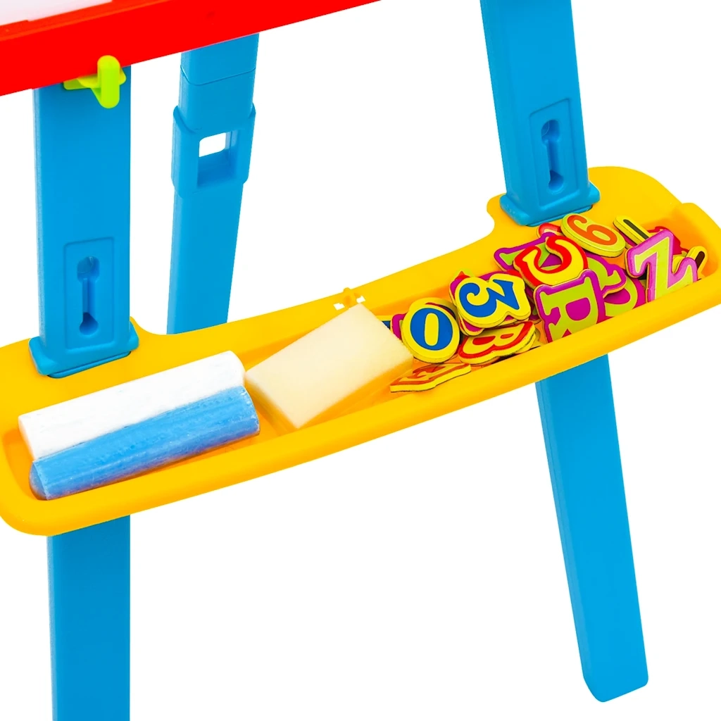 Cavalletto 2-1 per Bambini con Lavagna Nera e Lavagna Bianca 80342