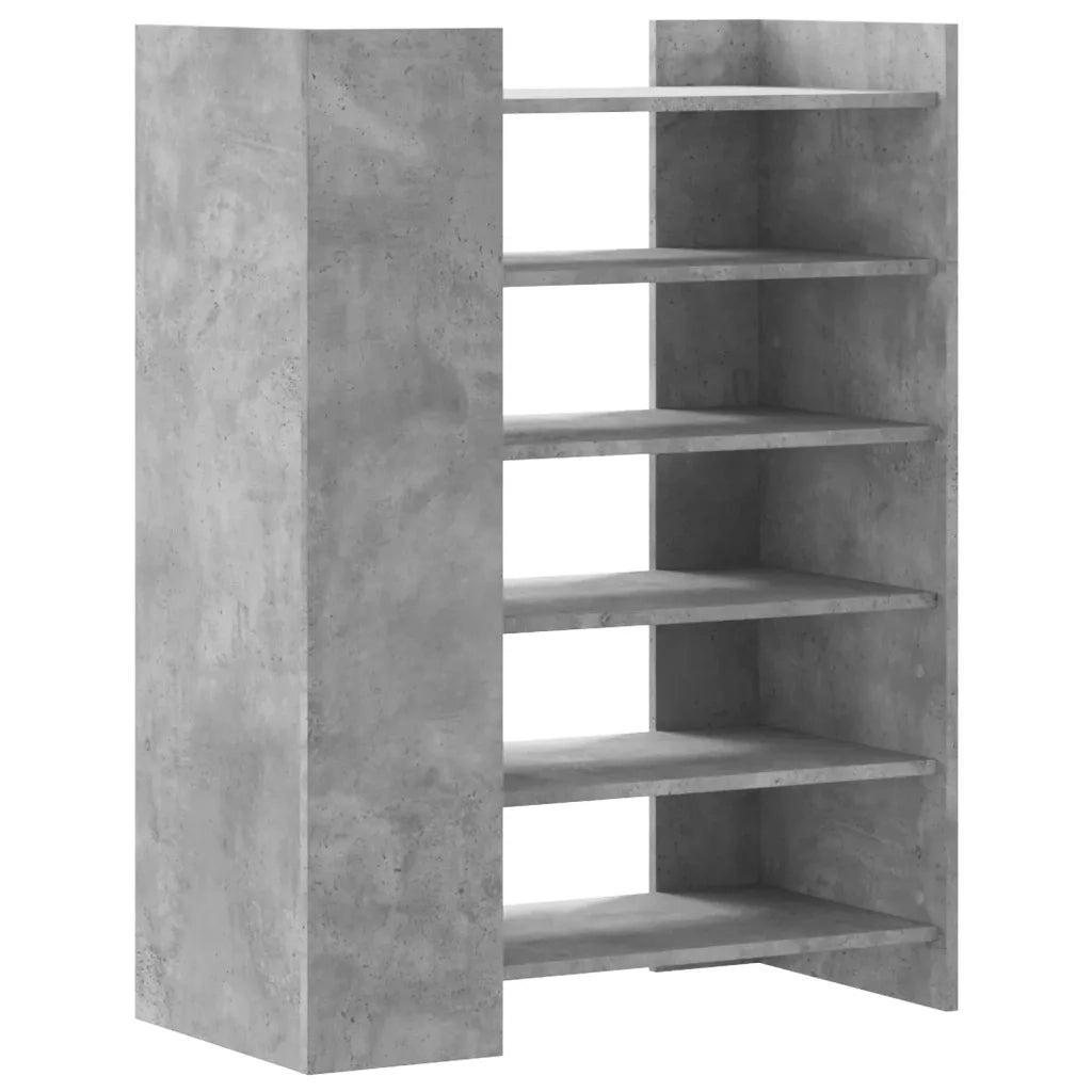 Scarpiera | Mobile per scarpe Grigio Cemento 74,5x37,5x100 cm in Legno Multistrato