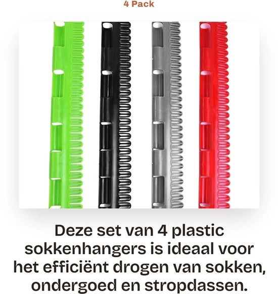 Sokkiniere 4 Pack - Materiale Resistenti - Progettate per Risparmiare Spazio - Clip per Calze - Asciugacalze per Calze - Facili da Utilizzare