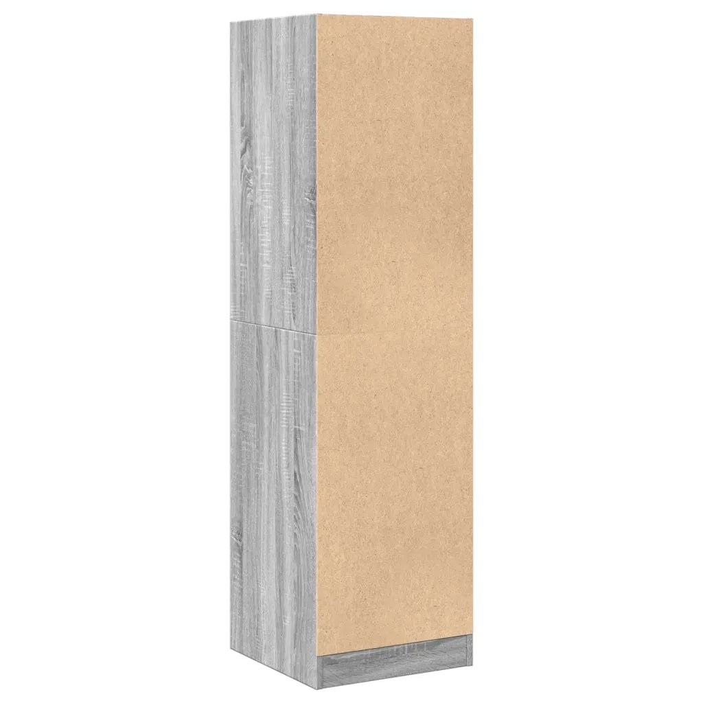 Armadietto da Farmacia Grigio Sonoma 40x41x144,5 cm Truciolato