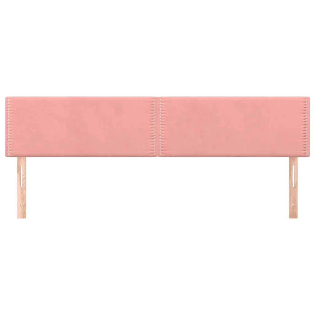 Testiera Rosa 160x5x78/88 cm in Velluto 345963