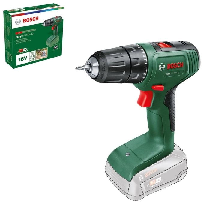 Bosch EasyDrill 18V-40 1630 Giri/min Senza chiave 1,3 kg Nero, Verde