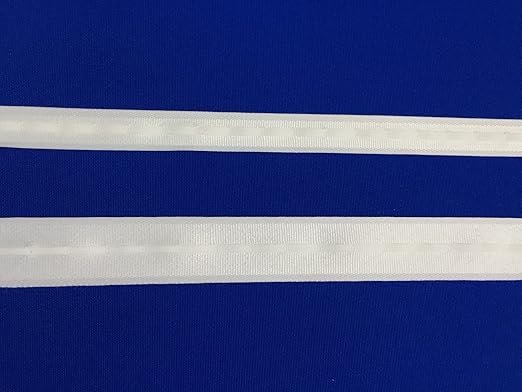 Fettuccia Per Tende A Pacchetto Steccato Nastro Bianco Termoadesiva Vendita al Metro lineare (Termoadesiva mm 30 FET 016-TA)