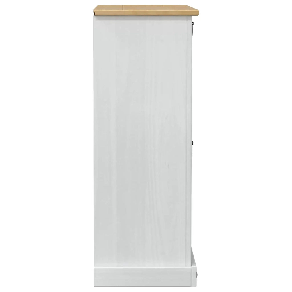 Mobile per scarpe Corona Bianco 99 x 32 x 85 cm Pino massello 42024953