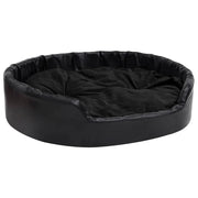 Cuccia per cani 99 x 89 x 21 cm Peluche e similpelle nera 02_0043221
