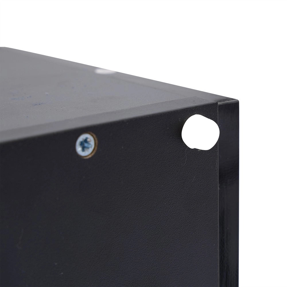 Tavolino da Caff¨¨ con LED e 4 Cassetti ¨C Xylo ¨C Nero Lucido 90x55x41 cm