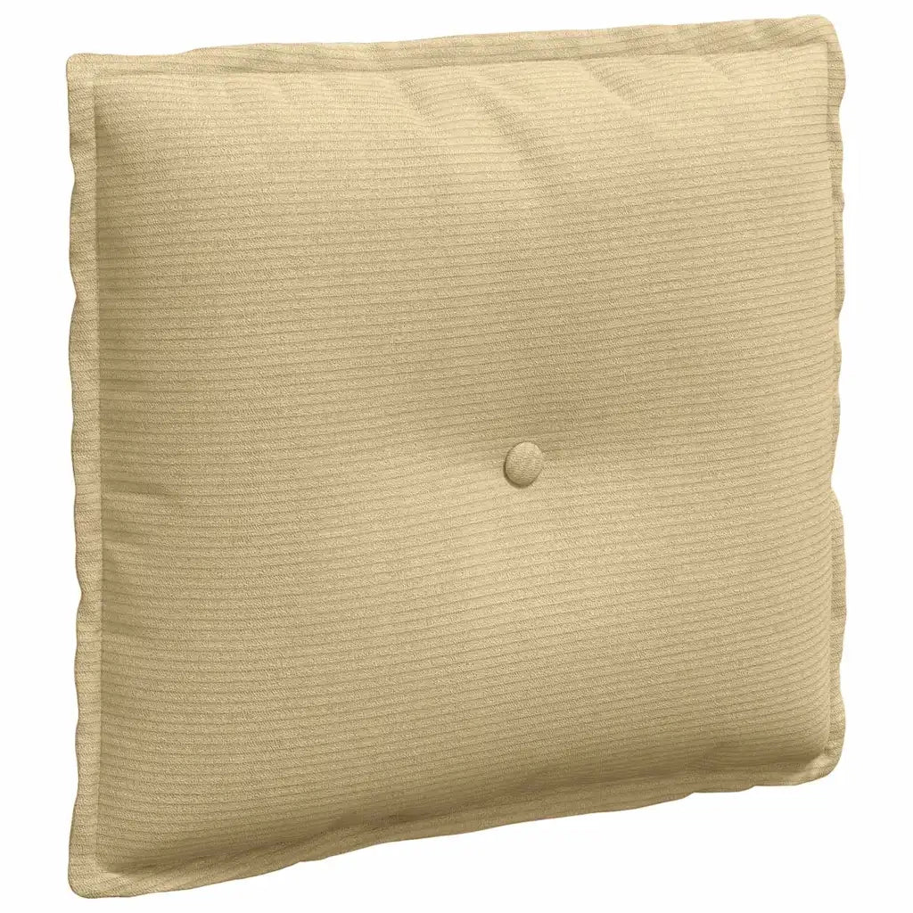 Cuscino per Schiena | Cuscino dorsale Grigio Verde 50 x 45 cm Tessuto in Cords