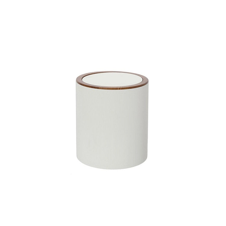 Pattumiera bagno 5 litri in plastica bianca design moderno Linea London Feridras