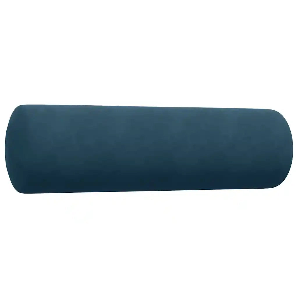 vidaXL Set di Divani 4 pz con Cuscini e Rinforzi Blu in Velluto