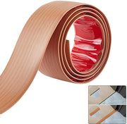 Strisce di copertura per pavimenti 1,2 m x 5 cm, autoadesive, PVC, design a rilievo di legno, per pavimenti in laminato, pareti divisorie piane, strisce di connessione per kieren, per tappeti e per soglie.