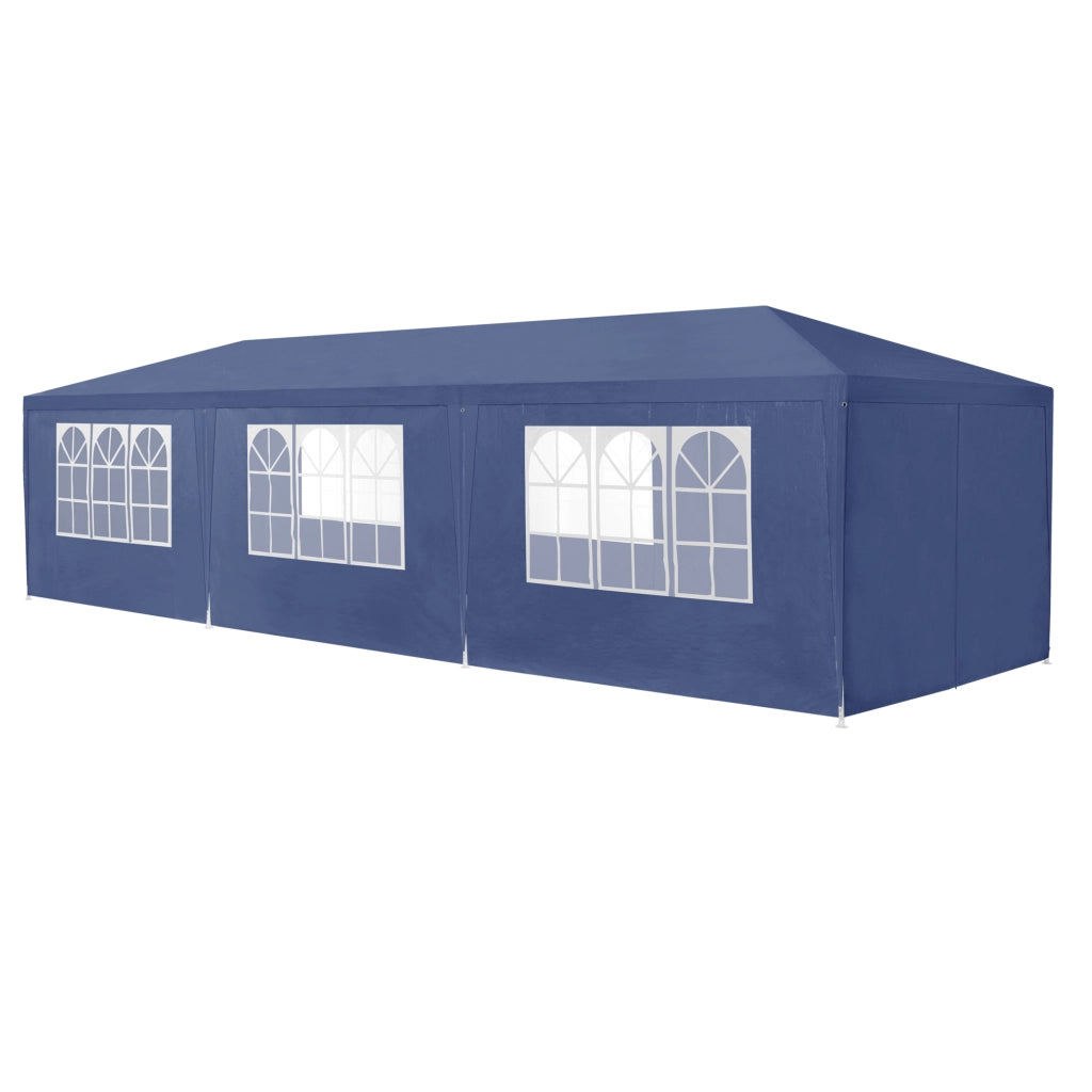 Gazebo per Eventi Wedau con Copertura Impermeabile 900x300x255 cm Blu Scuro casa.pro