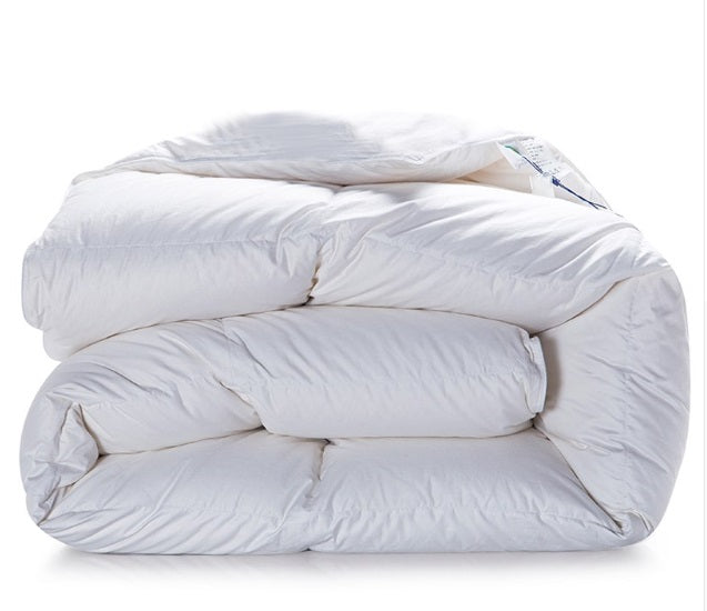 Piumino invernale autunnale vera piuma d'oca 3 misure 50/50 Caldo 320Gr/Mq Piumone 3 Misure - Bianco - Matrimoniale