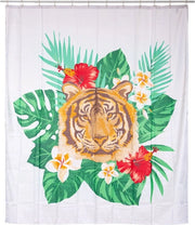 Douchegordino 180x200 Cm - Poliestere - Douchegordino antischiummoso - Applicazione alla stanghetto douchegordino - Tropical