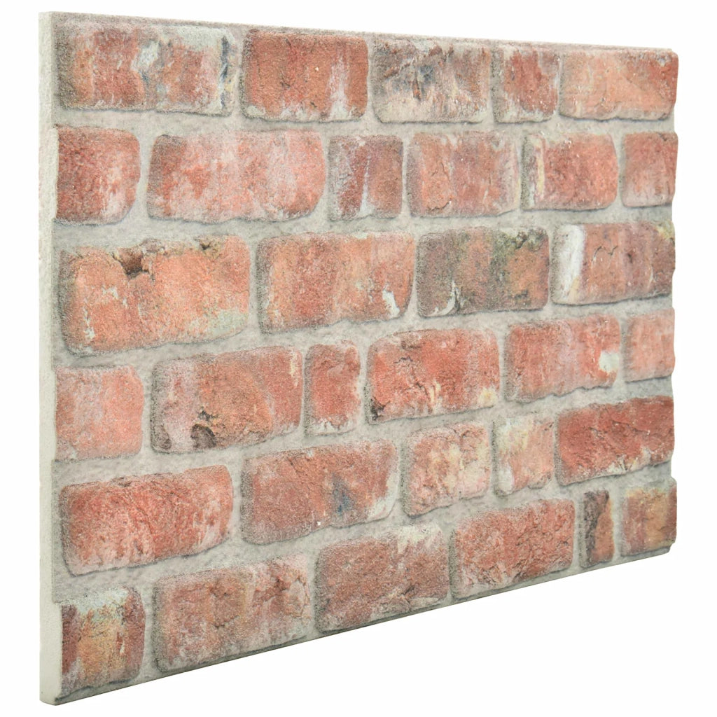 Pannelli da parete 10 pz Rosso 100 x 50 cm Schiuma EPS CFW8256778