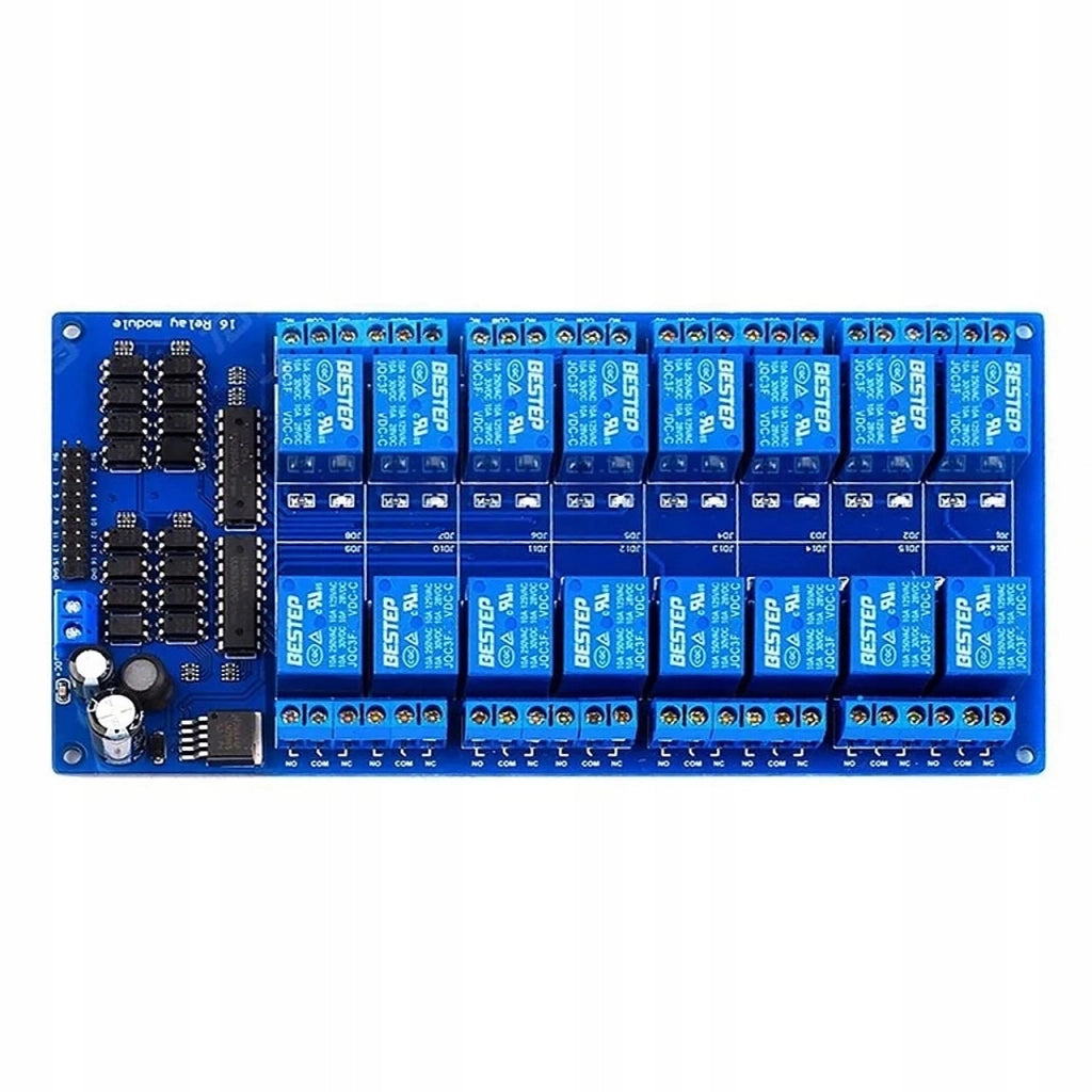 Modulo Relè 16 Canali 24V per Arduino – Alta Qualità e Affidabilità | Dimensioni 220x57x19 mm | Automazione e Robotica