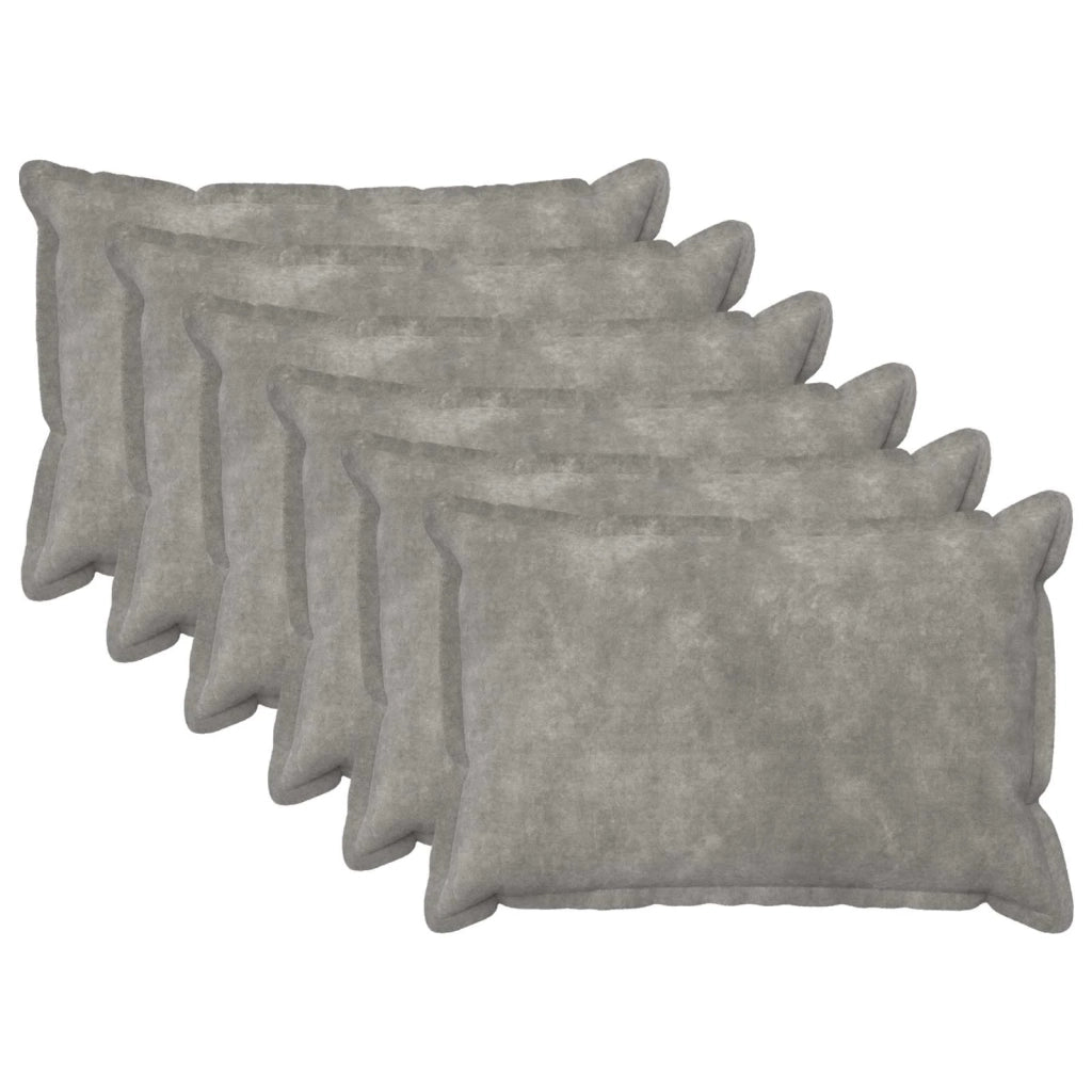 Cuscino HOUTEN 6 pz Grigio Chiaro Fleece in microfibra 932280