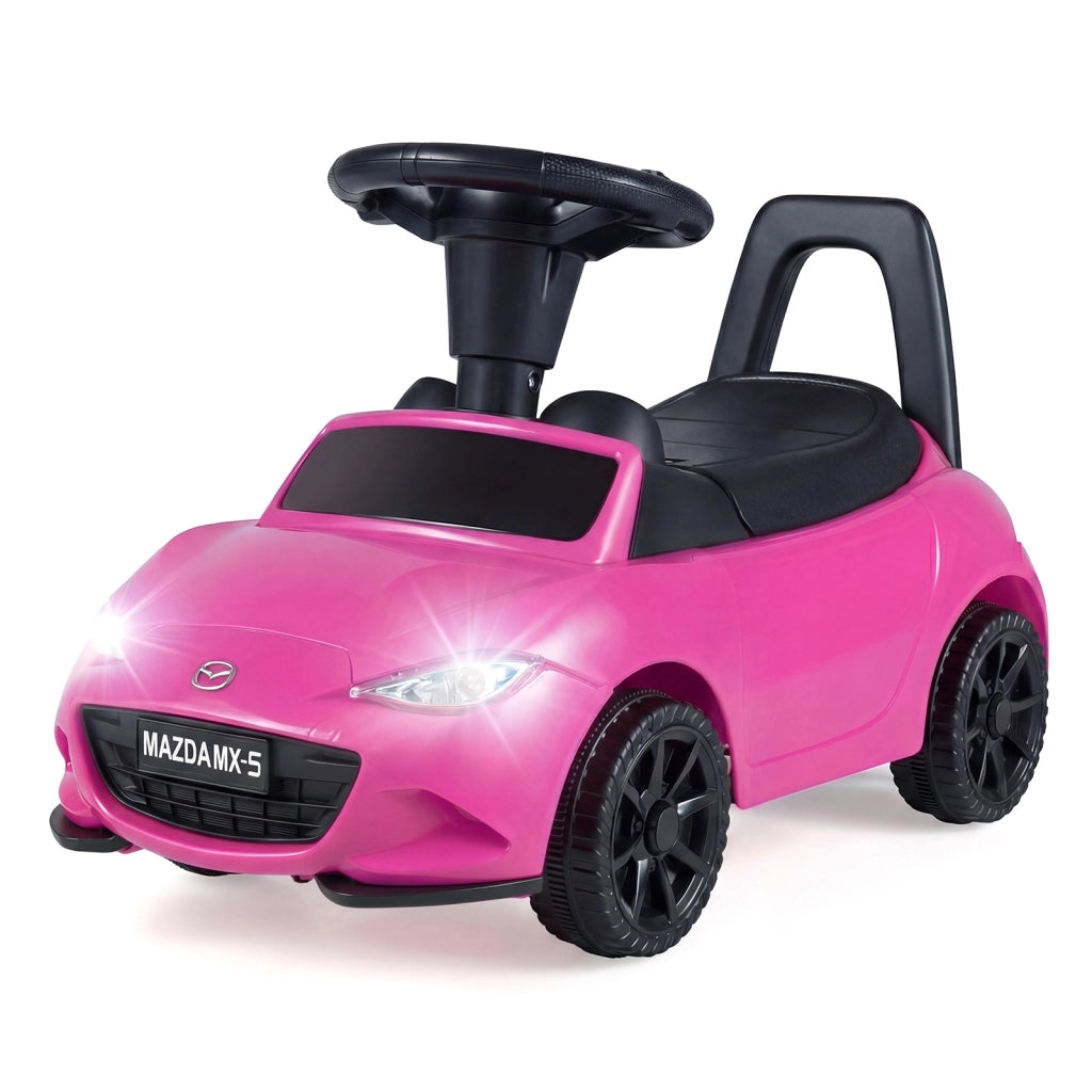Auto a spinta per bambini con contenitore e dispositivo antiribaltamento, Giocattolo scorrevole per 12-36 mesi con ruote stabili Rosa