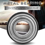 Flenslagers a doppia barriera - 10 pezzi - Diametro interno 8 mm - Diametro esterno 16 mm - Diccia 5 mm - Materiale di alta qualità - Lagers