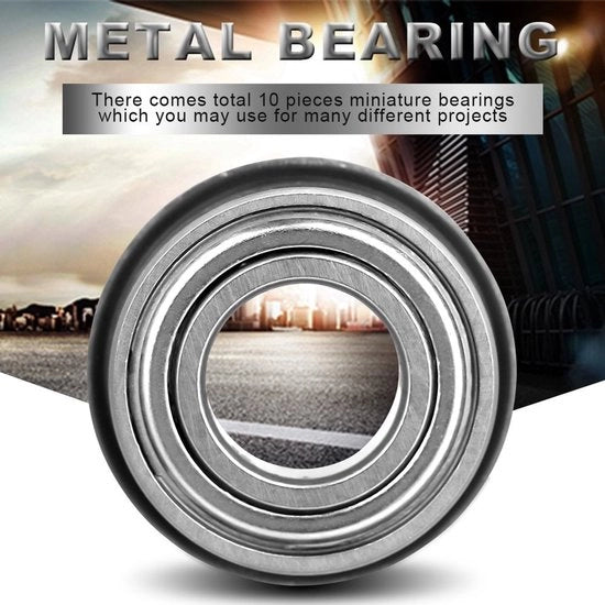 Flenslagers a doppia barriera - 10 pezzi - Diametro interno 8 mm - Diametro esterno 16 mm - Diccia 5 mm - Materiale di alta qualità - Lagers