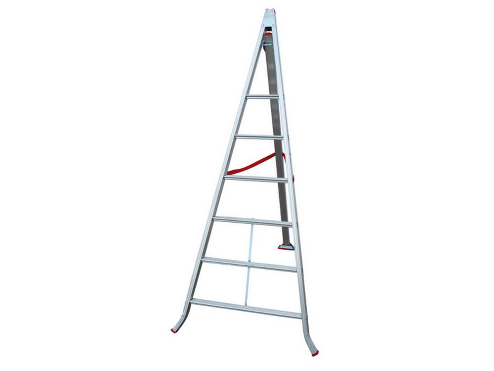 scala in alluminio triangolare country gradini n.8 h. cm.290 cod:ferx.vit37828