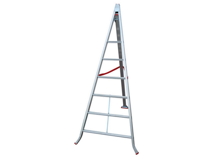 scala in alluminio triangolare country gradini n.8 h. cm.290 cod:ferx.vit37828