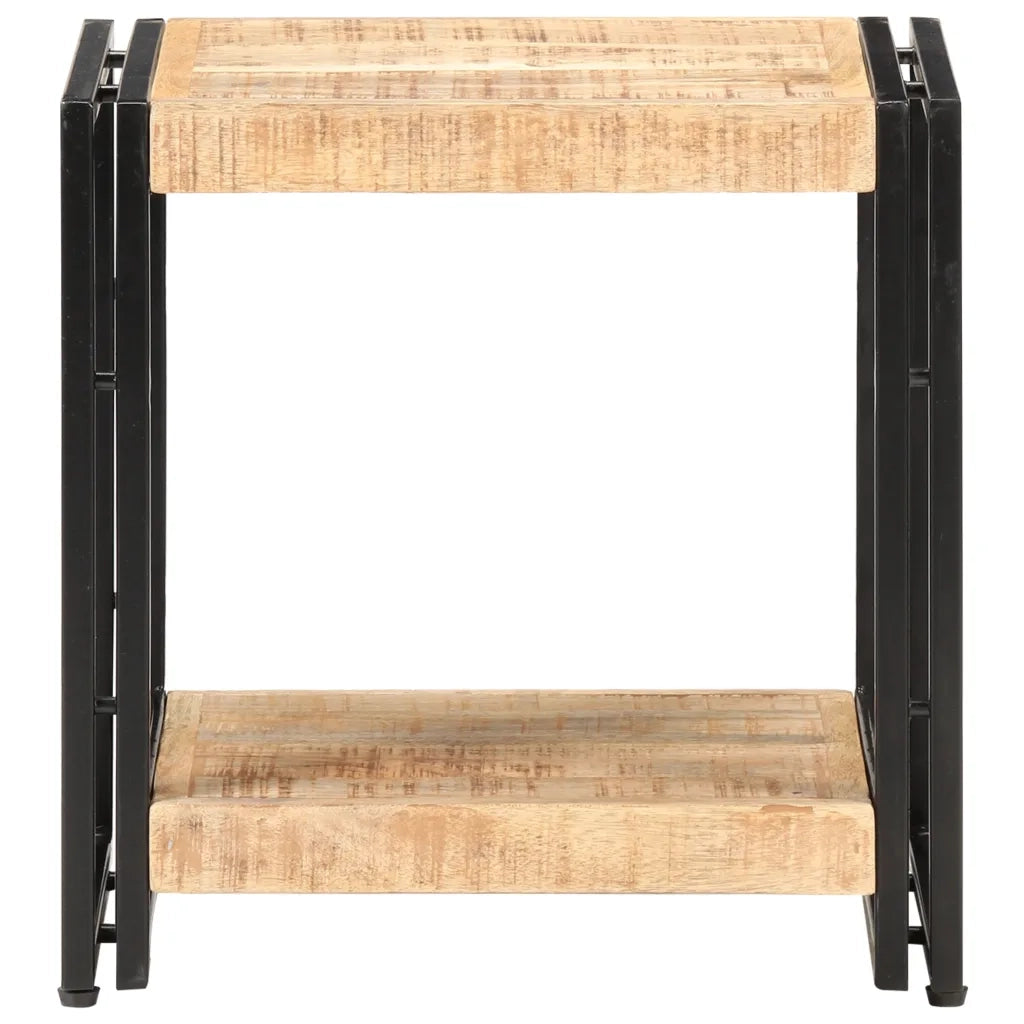 Tavolino 40x30x50 cm in Legno Massello di Mango Grezzo cod mxl 24874