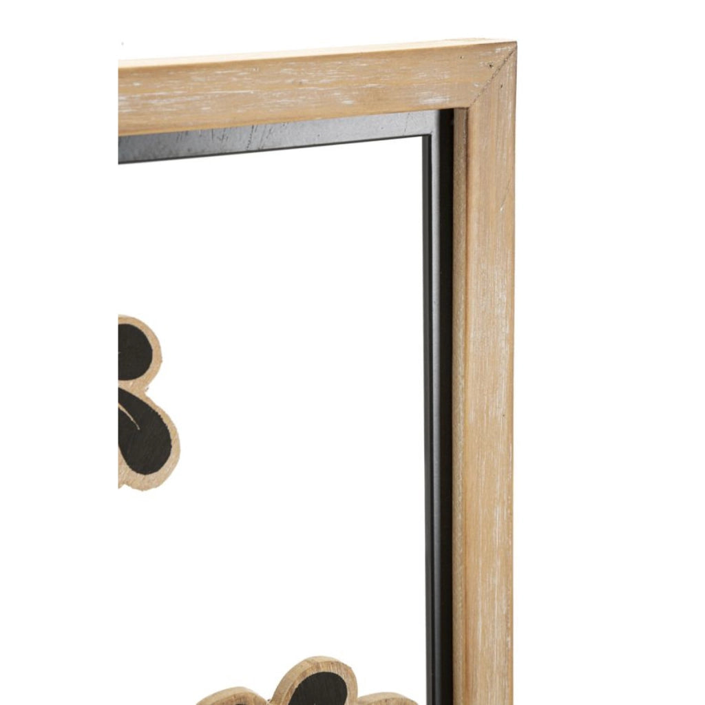 Decorazione in Metallo 3D Fiori 46, Marrone, Metallo, 30x2,5x60 cm