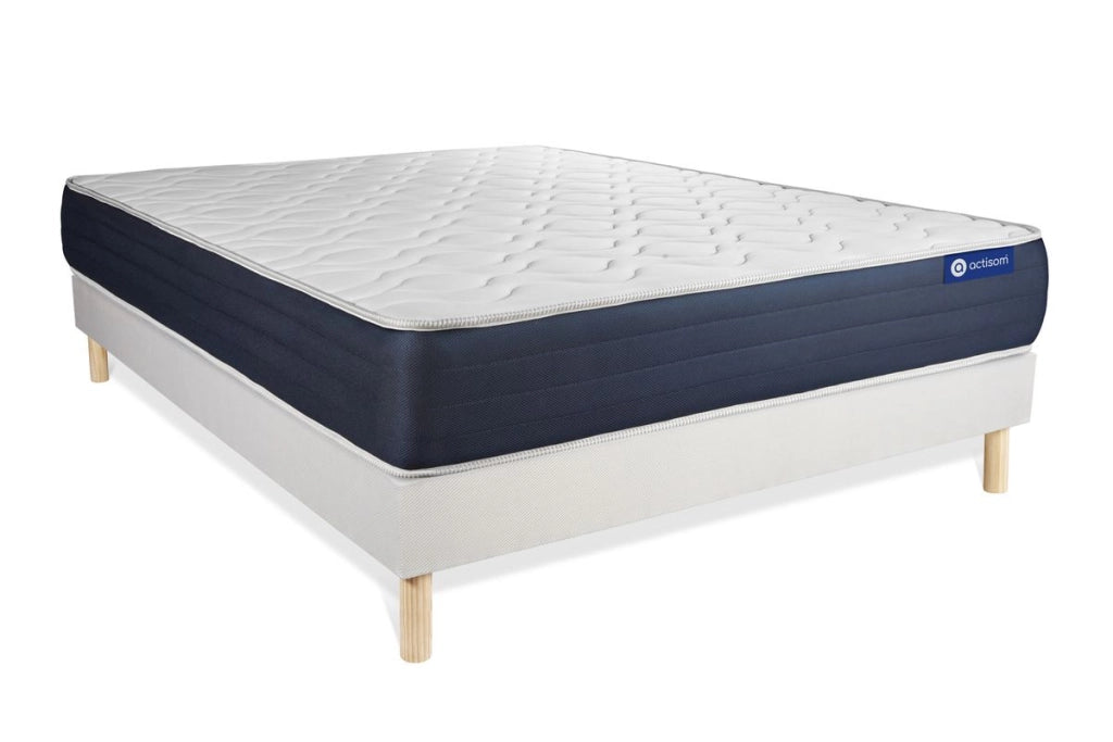 Kit rete e materasso matrimoniale Actiflex sleep 140x200cm - Spessore : 22cm - Molle insacchettate e memory foam - Bilanciato -