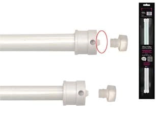 COPPIA ASTINE UNIVERSALI BREVETTATE ONLY ONE BIANCHE- - cm.63-110 in blister - 10 blister