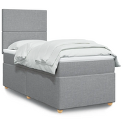 Giroletto a Molle con Materasso Grigio Chiaro 80x200 cm Tessuto 3293400