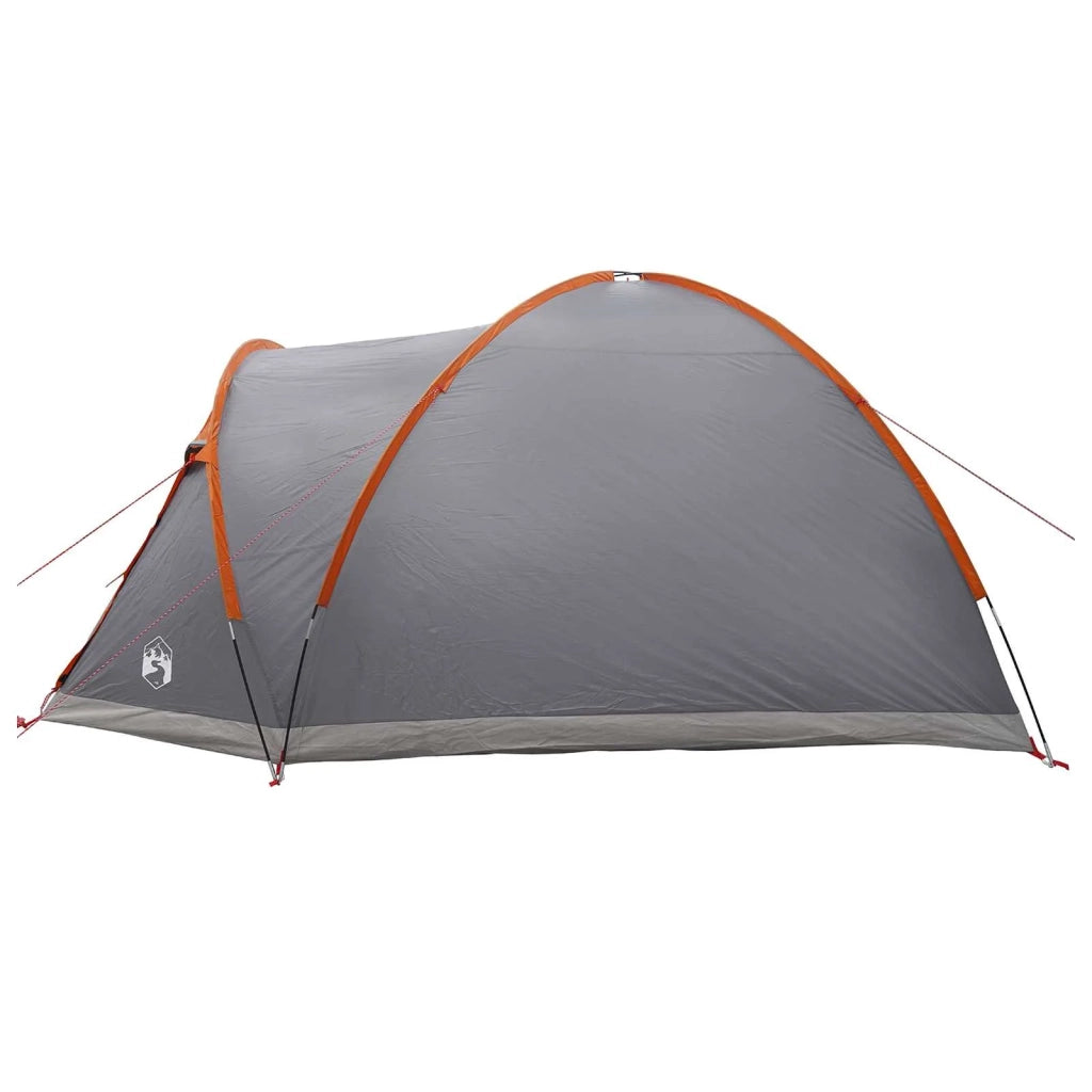 Tenda Capanna Grigio e arancione 4 persone Poliestere e Acciaio 42028581