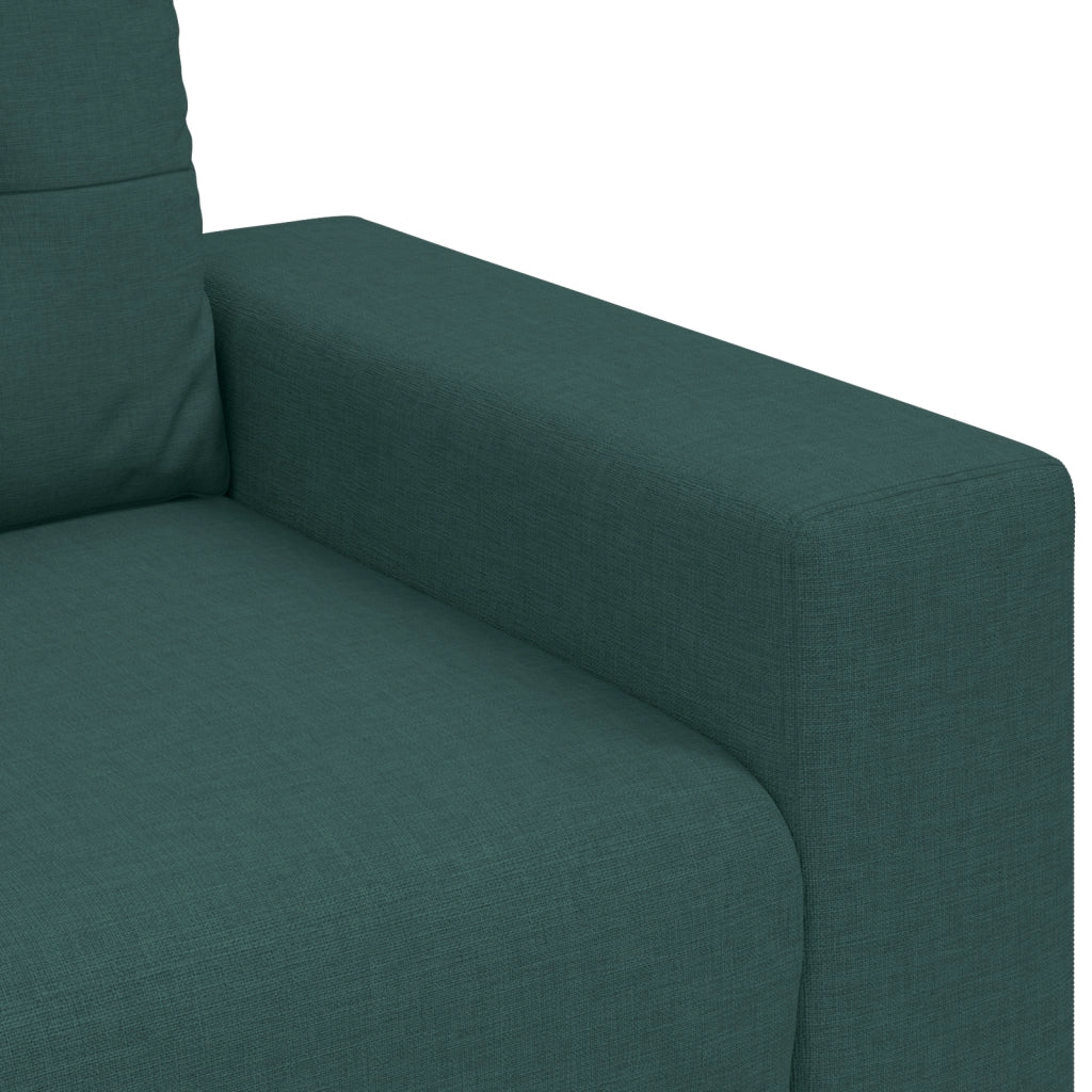 Divano a 3 posti  Verde scuro 180 cm in tessuto