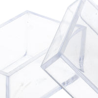 Set 24 Scatole Rettangolare in plastica Larghezza 8 cm