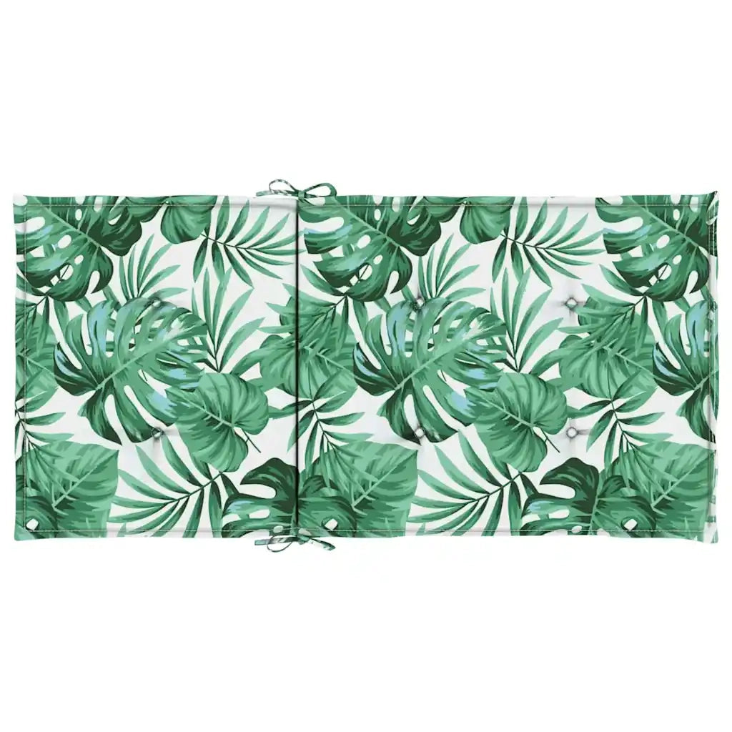 vidaXL Cuscini per sedie Altro 2 pcs Motivo a foglia 100 x 50 x 3 cm