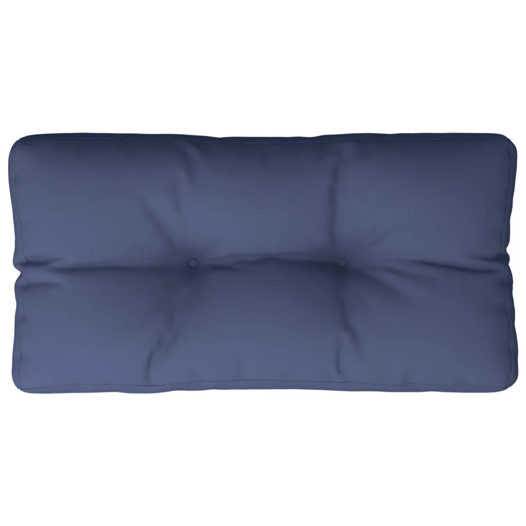 Cuscino per Pallet Blu Marino 80x40x12 cm in Tessuto 378012