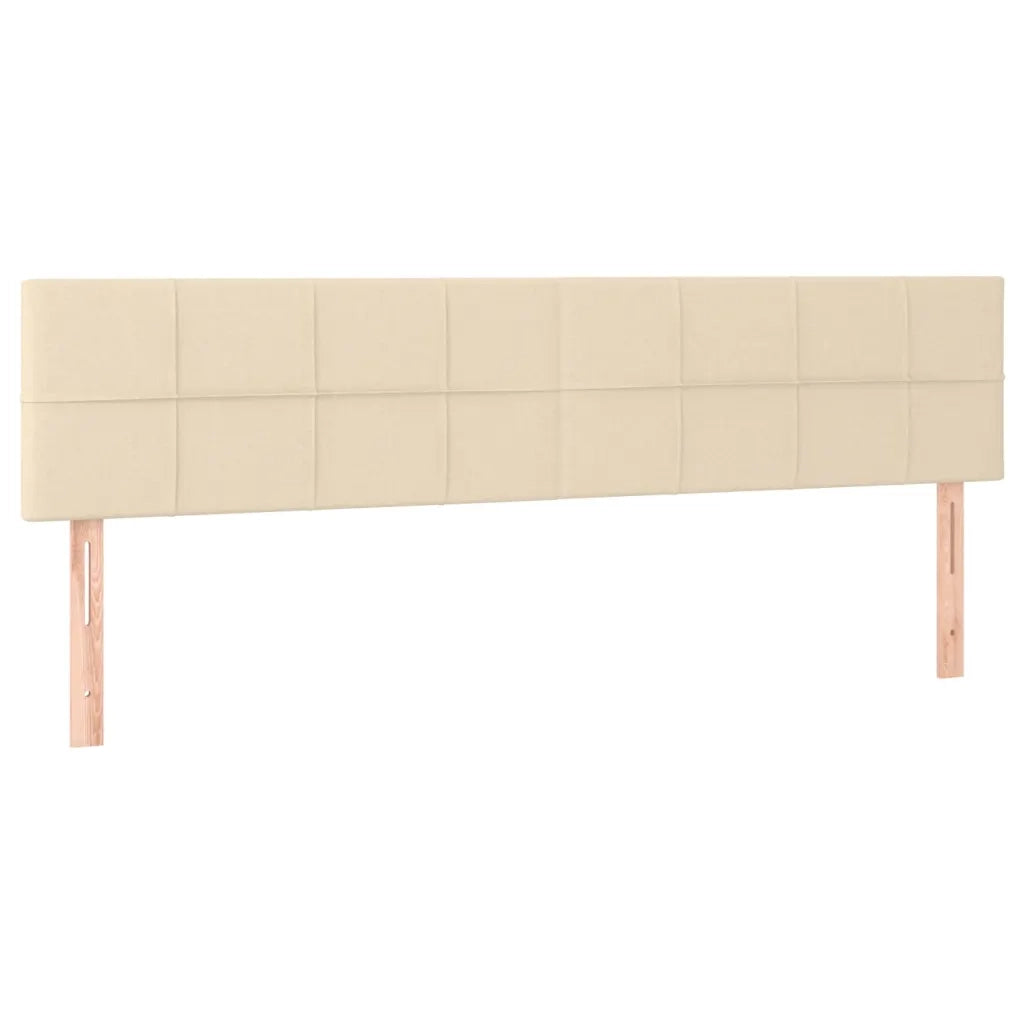 Giroletto a Molle con Materasso Crema 180x200 cm in Tessuto