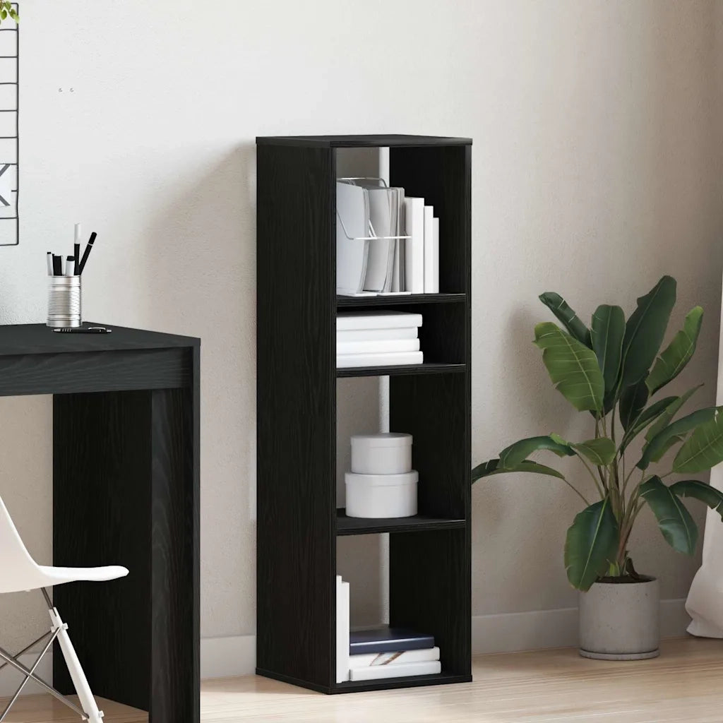 Libreria Nera 34x31x112 cm in Legno Multistrato 860284