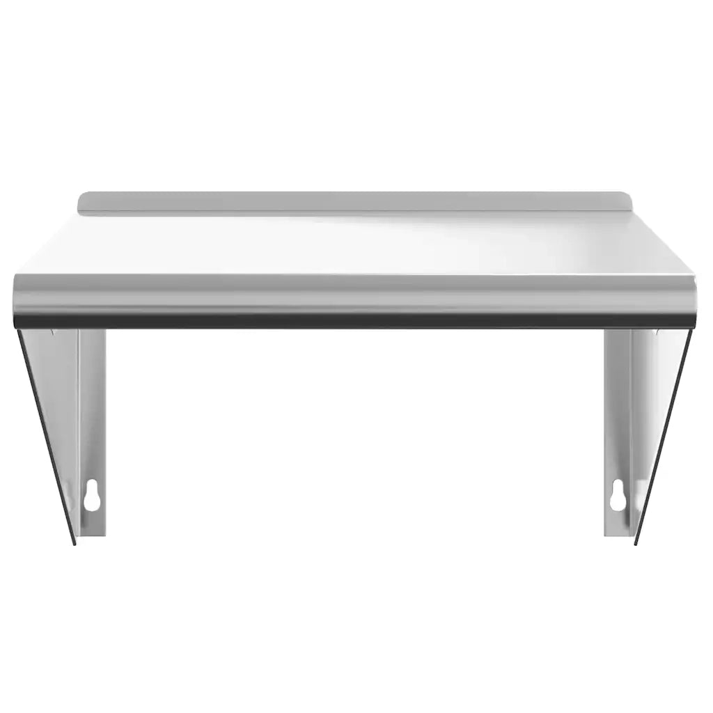 vidaXL Mensola a Muro 50x45x31 cm Argento in Acciaio Inossidabile