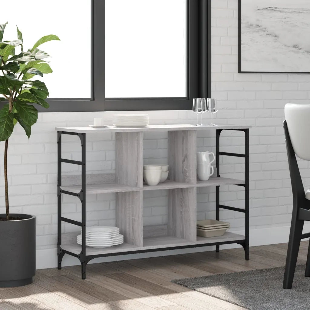 Credenza Grigio Sonoma 102x32x73,5 cm in Legno Multistrato 837725