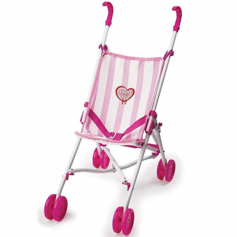 Trade Shop - Amore Mio Passeggino Bambole Giocattolo Bambine Carrozzino Bambolotto Pieghevole -